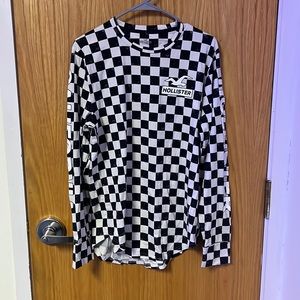 Checkered hollister long sleeve
